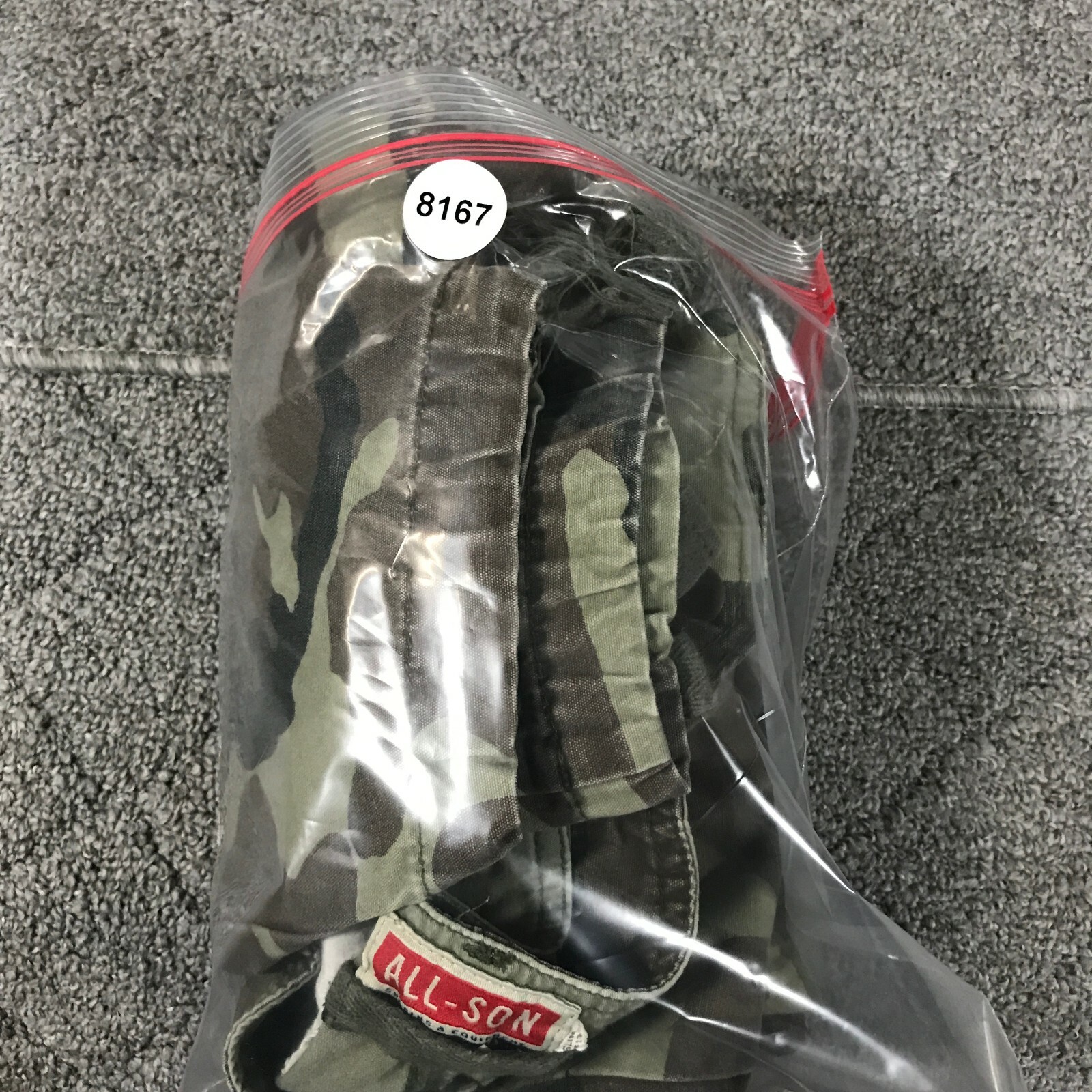 All-Son Surplus and Equipment Brand Cargo Pants Men 30 Drawstring Camo Green 