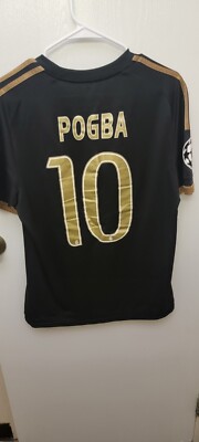 Adidas Juventus 2015-16 Pogba Black Third Home Jersey M | eBay