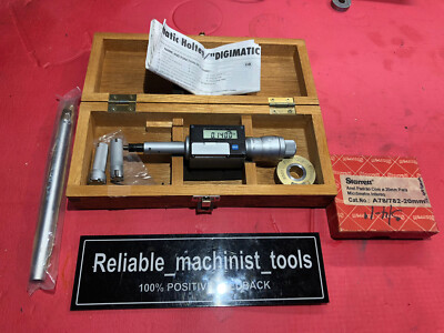 MITUTOYO Intrimik BORE HOLTEST INSIDE MICROMETER .5 To .8 In W/2 Ring MACHINIST