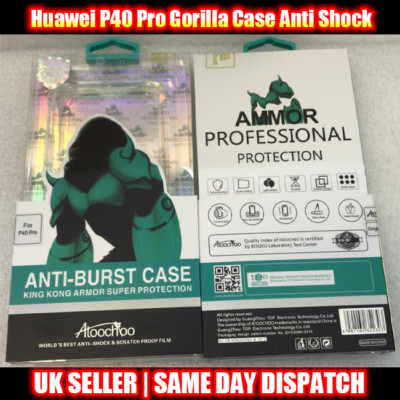 Anti Shock Gorilla Super Schutzhülle Huawei P40 Pro + Hartglas Best