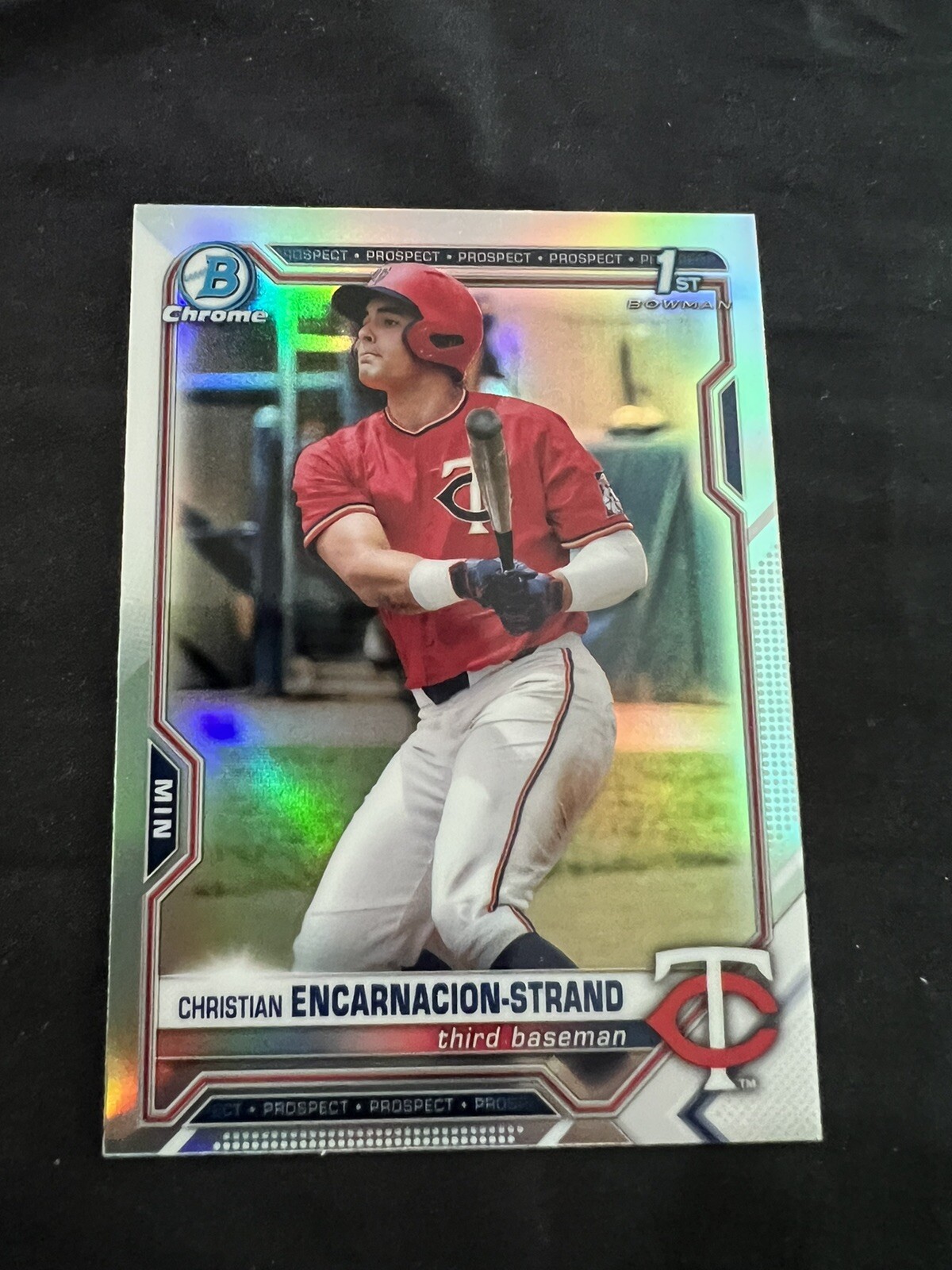 2021 1st Bowman Chrome Draft-Christian Encarnacion-Strand Refractor RC #BDC-9