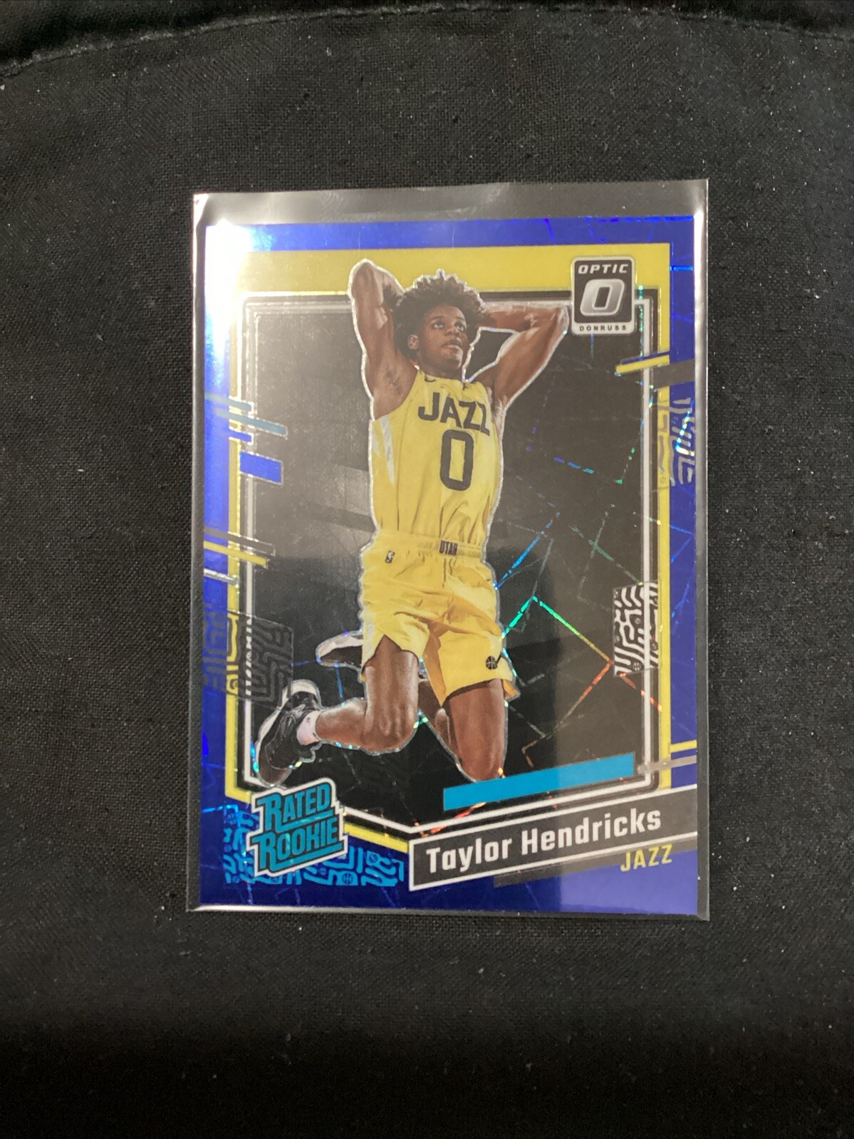 2023-24 Donruss Optic Taylor Hendricks #233 Purple Shock Rated Rookie A48