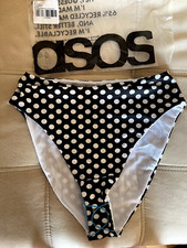 ASOS Design High Leg High Waist Bikini Swim Bottom