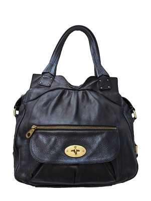 Mulberry Joelle Vintage Black Leather Bag Shoulder Hobo Purse Handbag Satchel