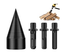 VITE CONICA SPACCALEGNA 40MM FRESA LEGNO PUNTA PER TRAPANO CON 3 ATTACCHI