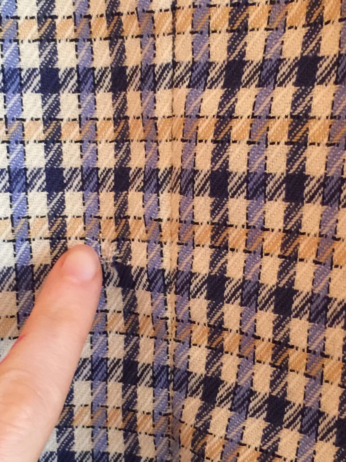 VTG PENDLETON Yellow, Navy Check Pattern Blazer J… - image 7