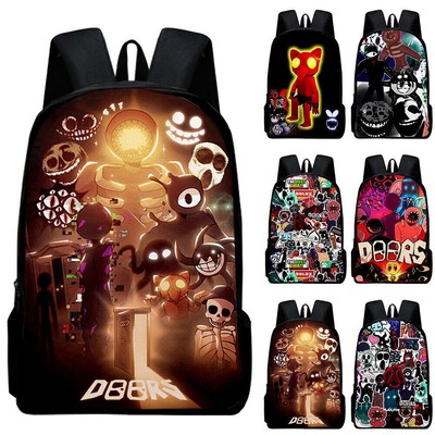 ROBLOX Doors Backpack Kids Boys Girls Travel School Book Bags