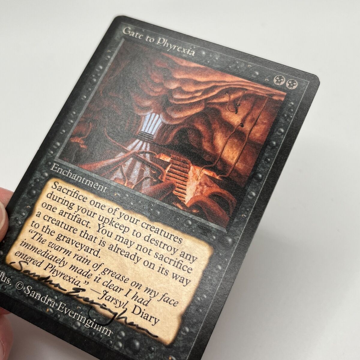Gate to Phyrexia Signed by Sandra Everingham MTG Antiquities Gate to Phyrexia Signed by Sandra Everingham MTG Antiquities
