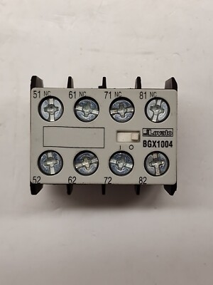 Lovato BGX10 04 Hilfskontakt für Schütze der BG-Serie 4NC Frontalmontage