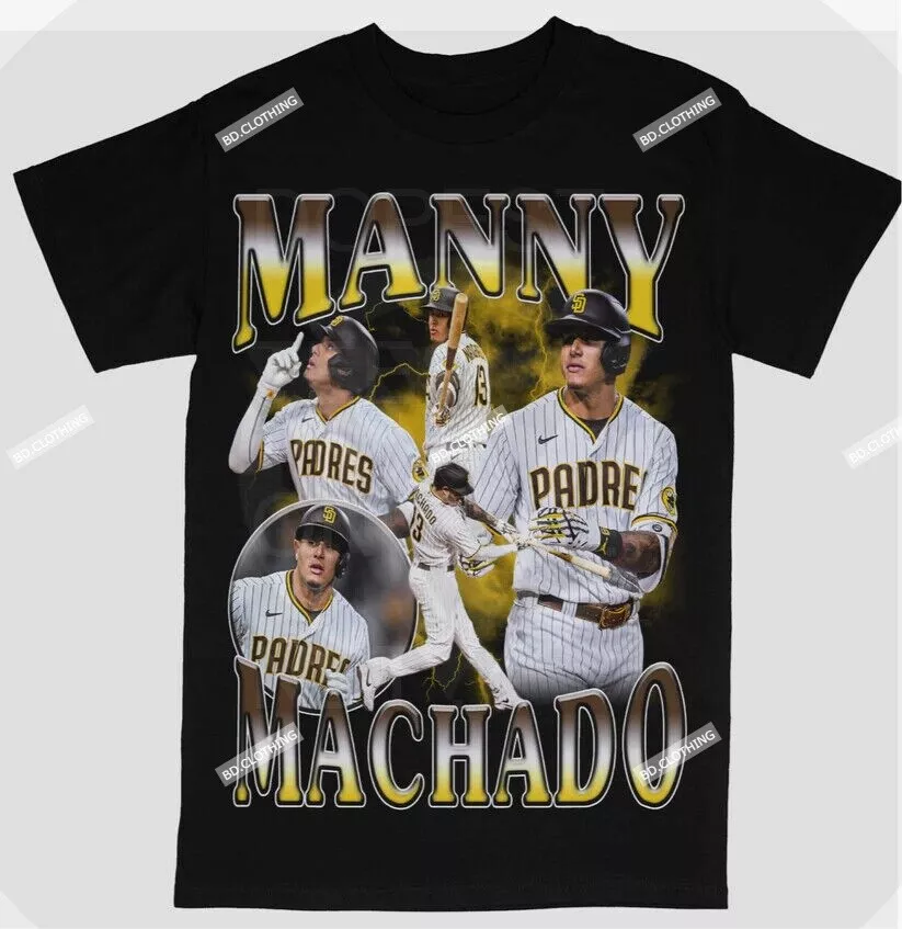 Manny Machado Shirt Tee 13 San Diego Padres MLB Baseball Black T-Shirt  S-5XL