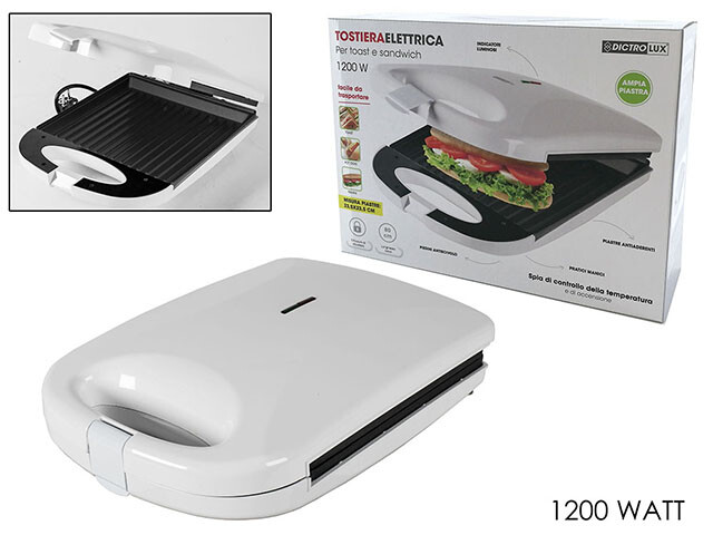 517901 TOSTIERA 1200W BIANCA 878400