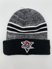 Drummondville Voltigeurs Winter Beanie Hat New Era NWT Black And Grey Striped