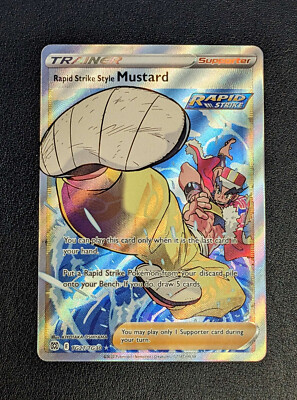 Rapid Strike Style Mustard - TG27/TG30 - Full Art - Brilliant Stars - Pokemon