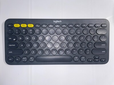 Logitech K380 Pebble Multi-device Wireless Bluetooth Keyboard - Black/Gray