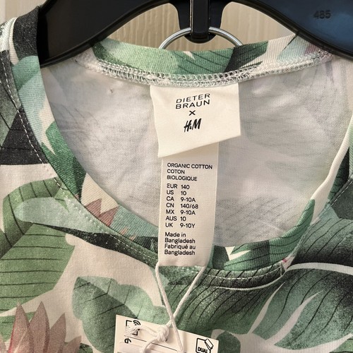 Dieter Braun x H&M Hummingbird Top and Shorts Set Tropical Girls Size 10 NWT - Picture 6 of 19