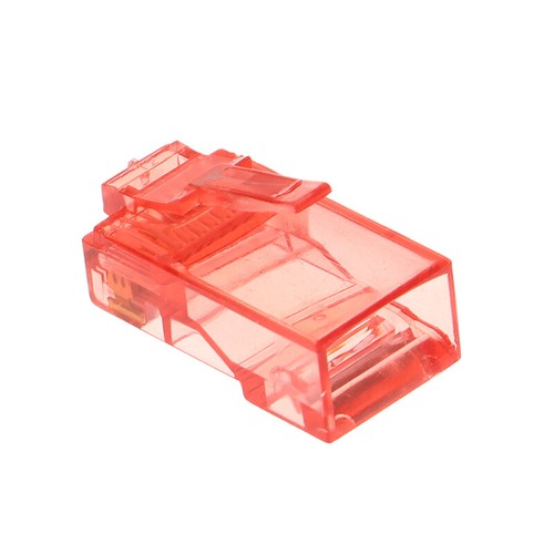 100Pcs RJ45 Pass Through Connectors Strain Relief Boots EZ To Crimp Modular Plug - Photo 3/17
