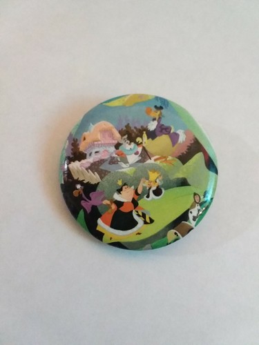 Walt Disney Alice im Wunderland Szene Pin/Knopf Herzkönigin weißes Kaninchen - Bild 2 von 3