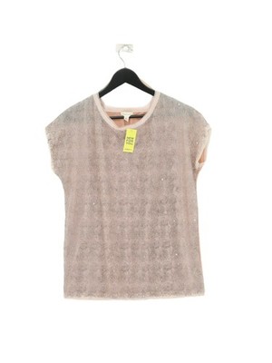Silence + Noise Damen Top S rosa Polyester mit Nylon, Viskose Basic