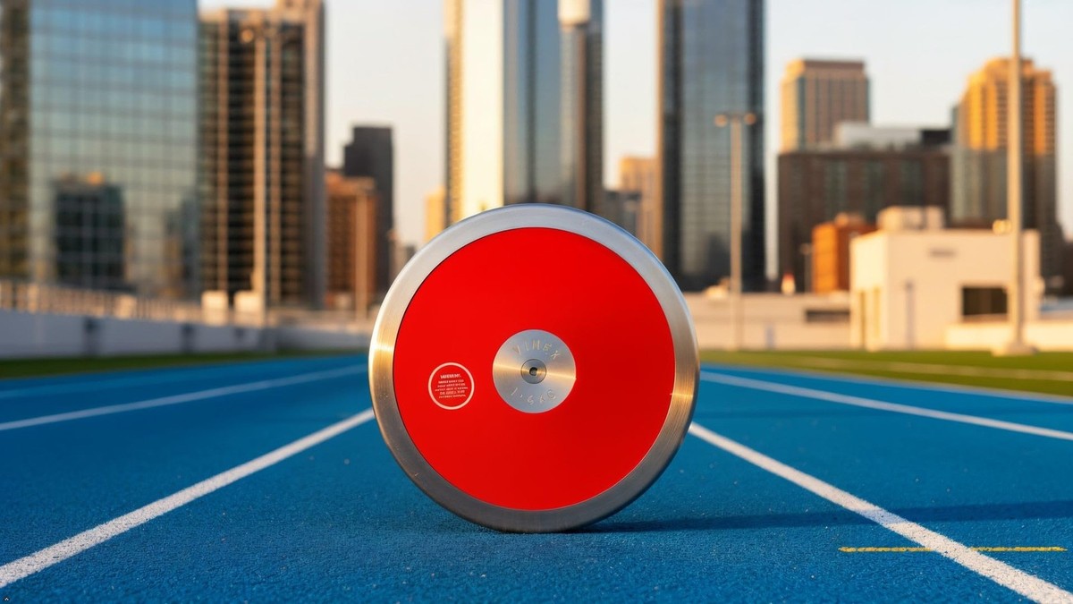 TC Red Ranger Boys Discus - 1.6 kg Discus - Track and Field Discus