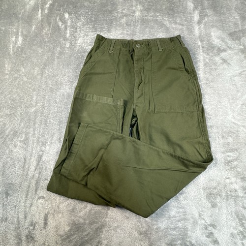 Vintage VIETNAM OG-107 Sateen Pants Mens 32 x 31 Army Trousers Field Utility
