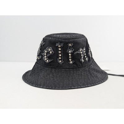 Celine Gothic Bucket Hat / Cap in Black BNWT M | eBay