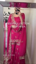 Beautiful New Heavy Faux Georgette Top And Palazzo With Fancy Dupatta For Women