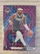 2024-25 Panini Mosaic Purple Mosaic Prizm #99 Jaden Hardy /99 Mavericks