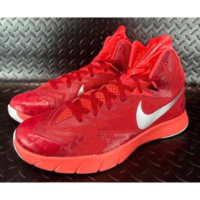 Nike Lunar Hyperquickness Red Lunarlon 652775-606 Mens Athletic Sneakers size 11