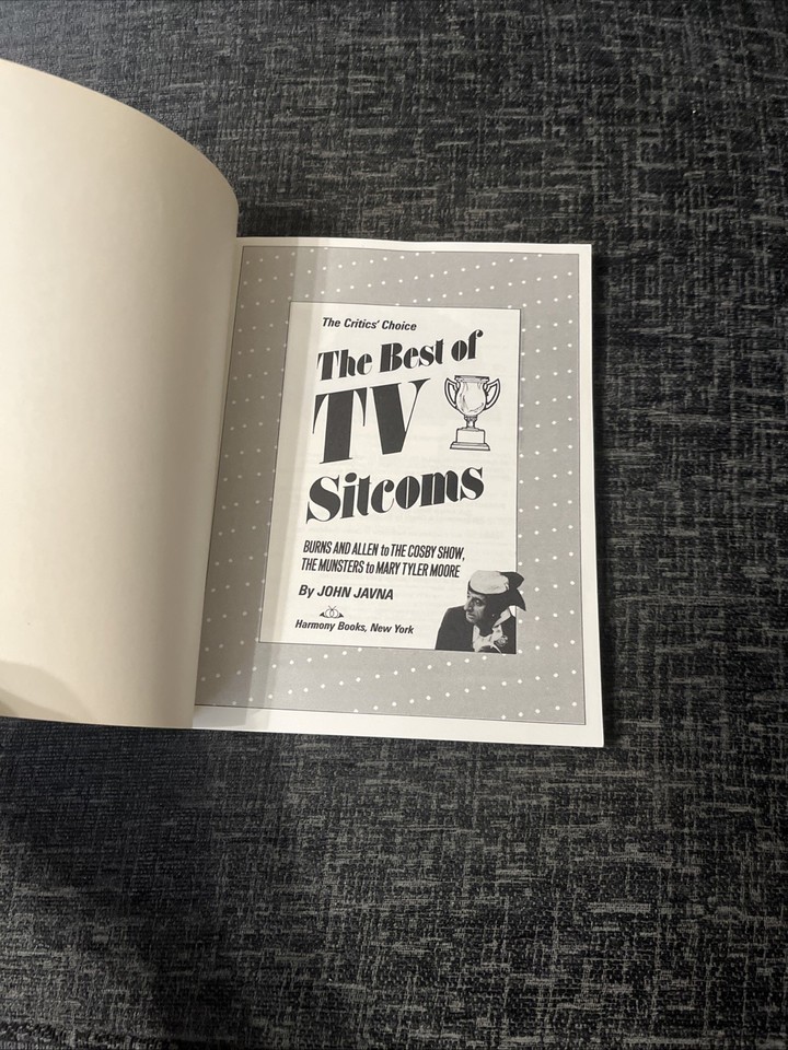 The Best Of TV Sitcoms - The Critics Choice - John Javna - Harmony ...