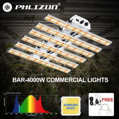 4000W LED Grow Light for Indoor Plants Growing Lamp 1332LED Full Spectrum Lights