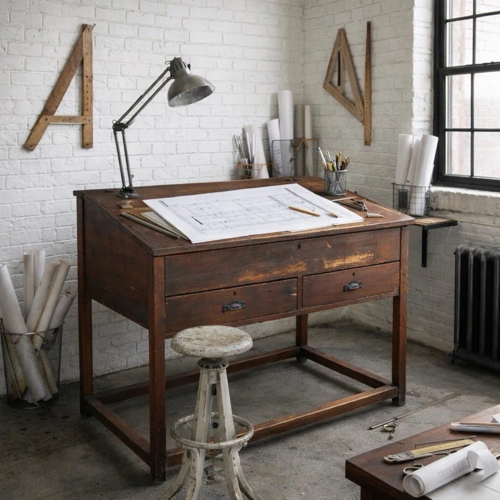 Vintage Drafting Table In Antique Tables (1900-1950) for sale | eBay