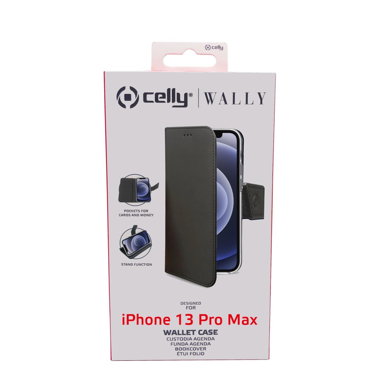 Cover per Apple iPhone 13 Pro Max Custodia a libro pelle Flip Portafoglio
