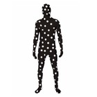 Black and White Spotted Adult Costume Morphsuit | X-Large