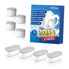 Bidet Toilet Seat Bumpers-Pack, Universal No-Slip Strong Adhesive Rubber 8