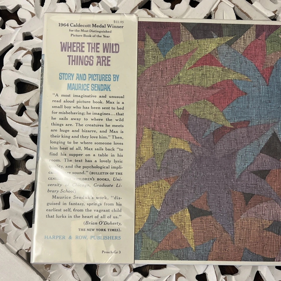 Where The Wild Things Are Maurice Sendak Early Edition 1974 Hardcover RARE Book Foto 3 de 4