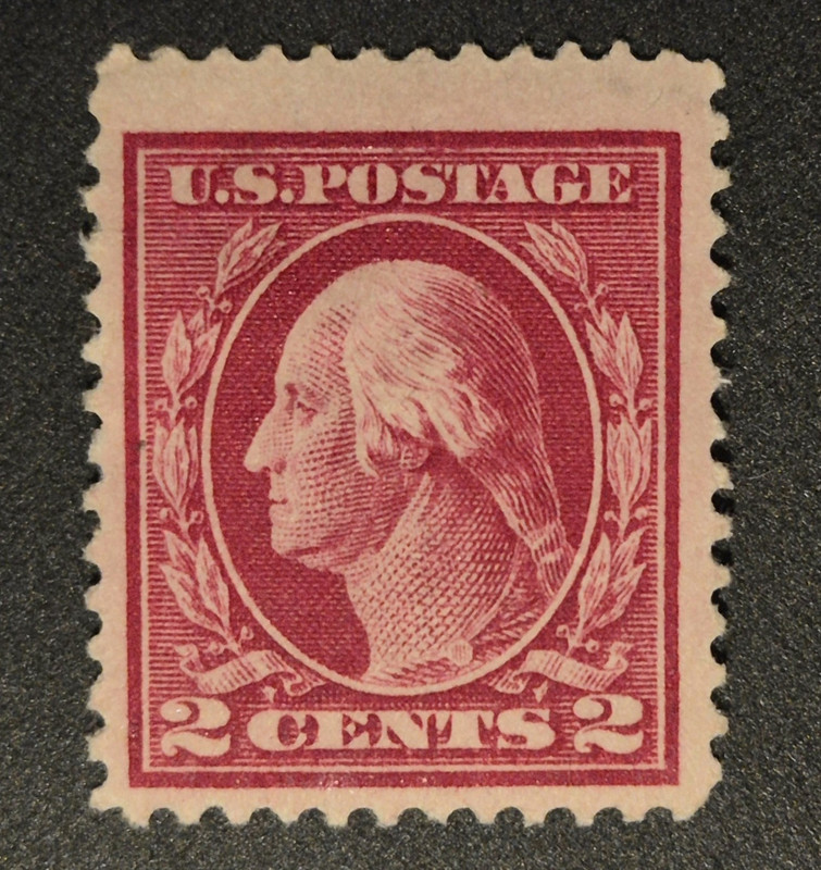 US stamp #406 1912 2c Washington Mint Hinged 