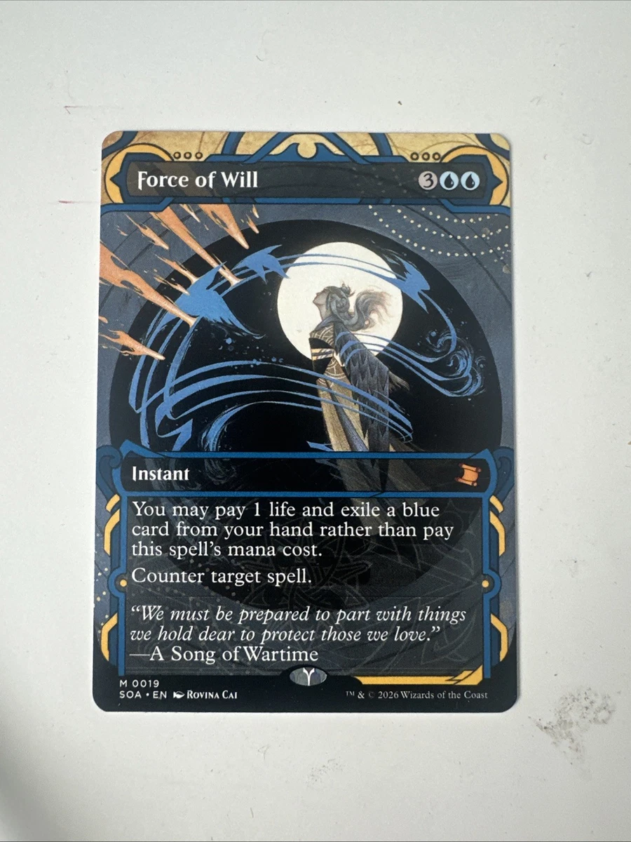 Force of Will Near Mint or Better Individual Trading Card Games