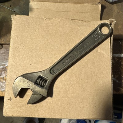 6  AMPCO W-70 NON-SPARKING ADJUSTABLE WRENCH-ALLOY-Aluminum and Bronze vintage 