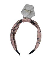 Madison Tyler Pink Floral Headband Womens Girls Fabric Hair Accessory NWT