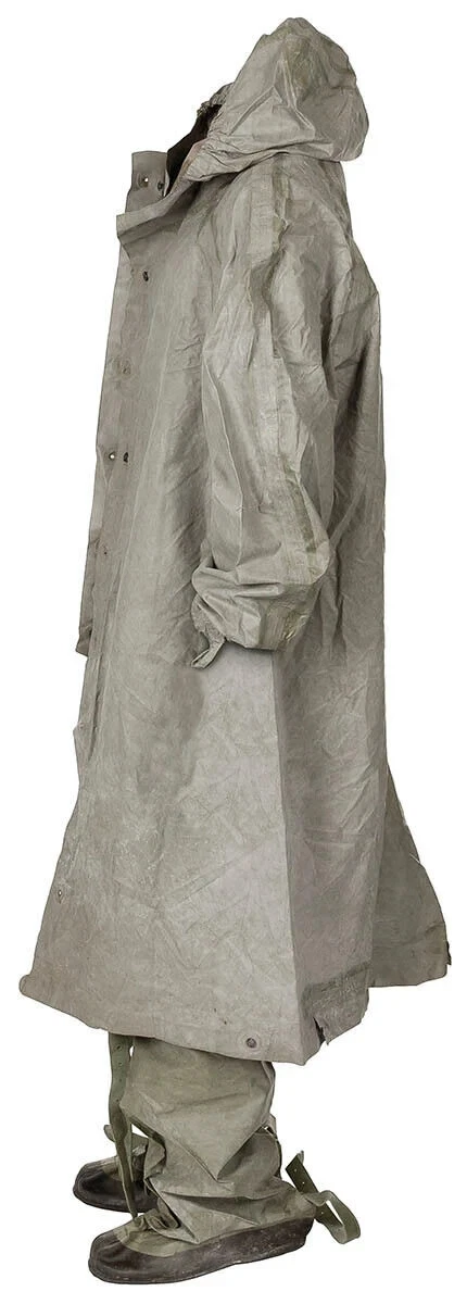 Conjunto de traje de protección del ejército polaco NBC verde genuino excedente militar usado