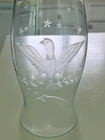 Vintage Etched Federal Eagle Hurricane Shade America 250 12” Tall – 5” Wide