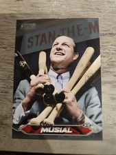 2024 Topps Stadium Club Black Foil Stan Musial #266 St. Louis Cardinals 