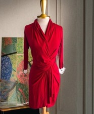 Karen KaneRed Faux Wrap Dress Size S