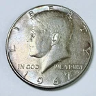1967 Kennedy Half Dollar. 40% Silver. Circulated US Coin, Free Shipping! #6665
