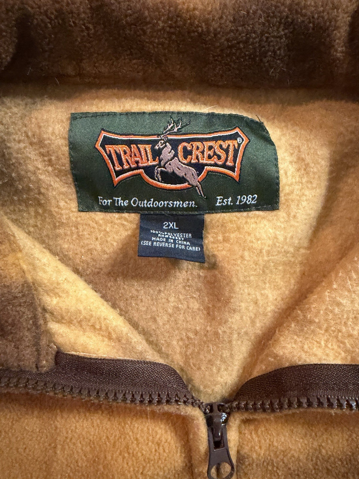 Trail Crest Horse Print Full-Zip Fleece Jacket 2 XL - second product detail image