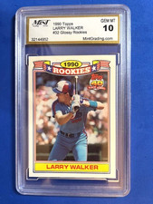 Larry Walker 1991 Topps '90 Rookies Glossy 40 Years of Baseball MGS 10 - Expos