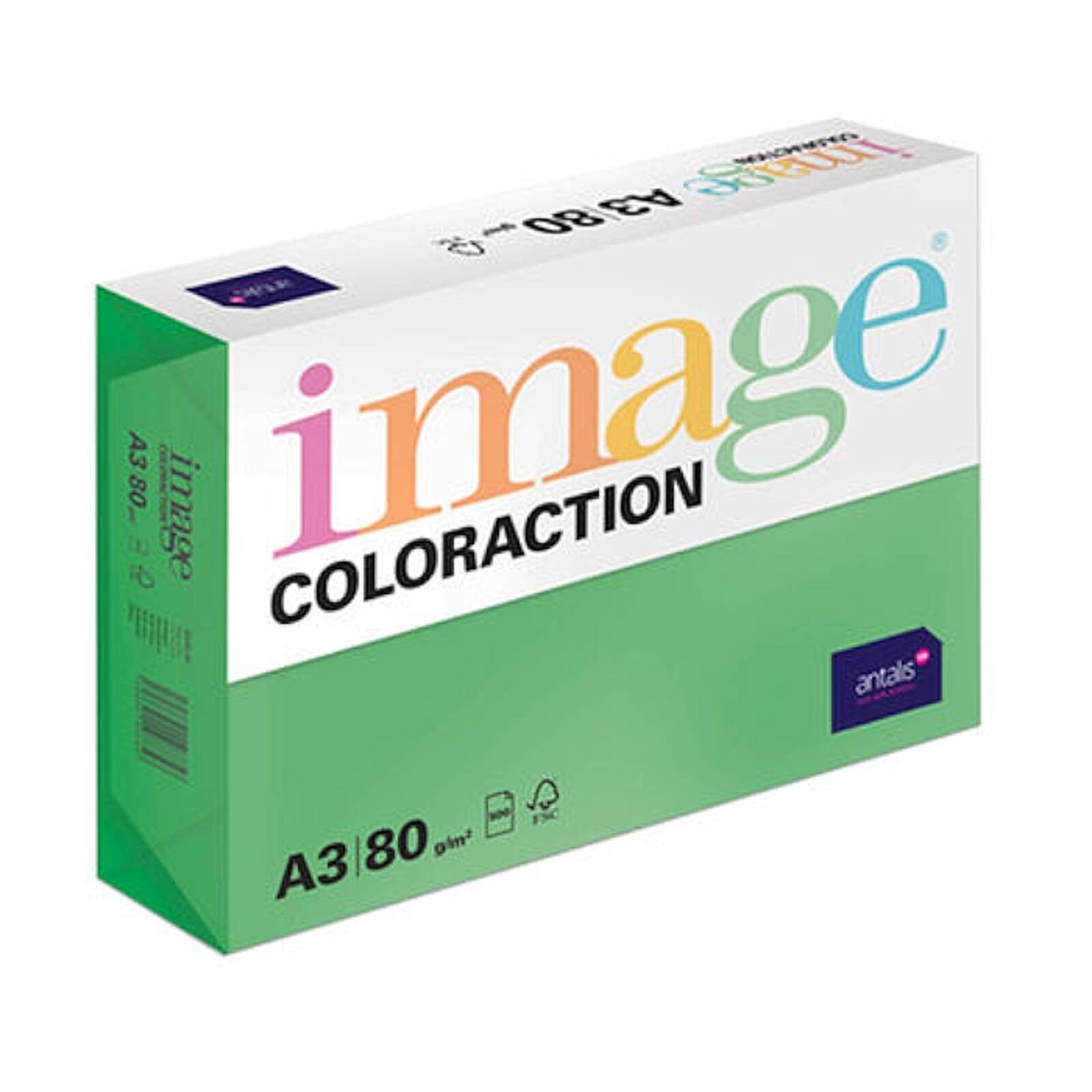 Image Coloraction A3 80gsm Copy Paper - 500 Sheets (1 Ream) Deep Green (Dublin)