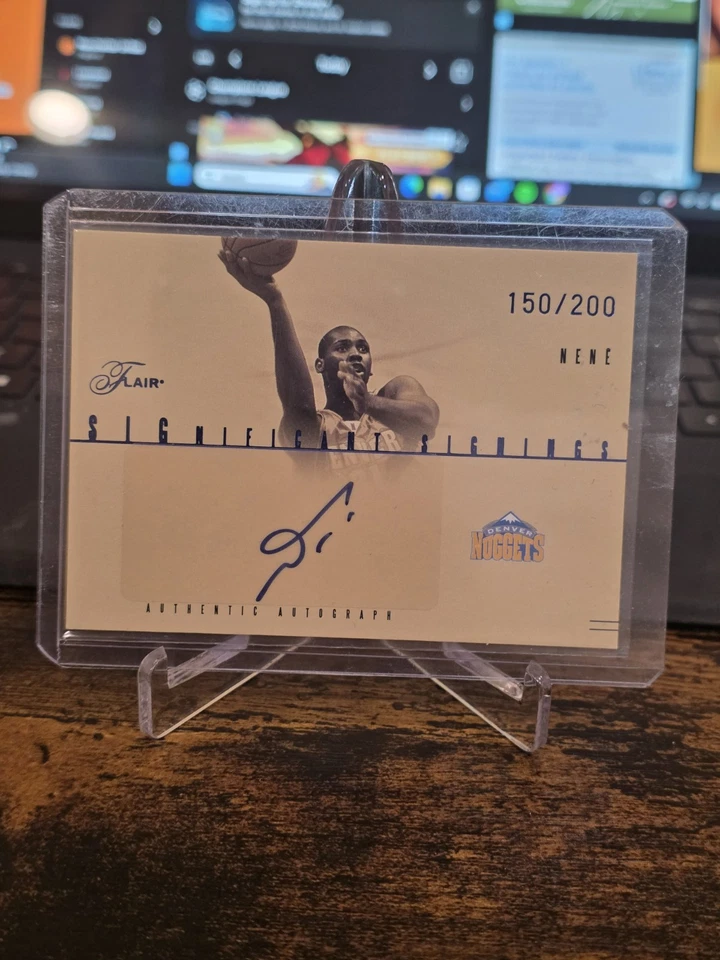 2004-05 Flair Significant Signings 150/200 Nene Nenê #SS-N Auto Denver Nuggets - Image 4 of 4