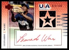 2005 Upper Deck USA National Junior Team Opening Day Jersey Signature Red