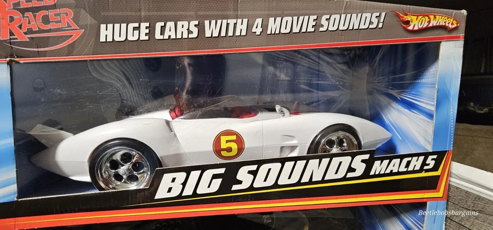  Rare Hot Wheels Speed Racer Mach 5 And Racer X  Movie Sounds Excl. 2008 Mattel  - Image 2 of 4